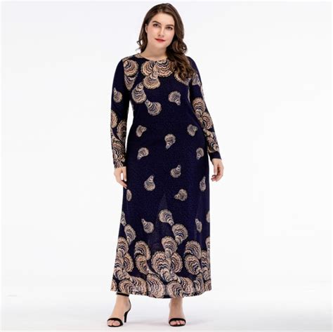 Muslim Knitted Maxi Dress Abaya Cardigan Loose Plus Size Kimono Long