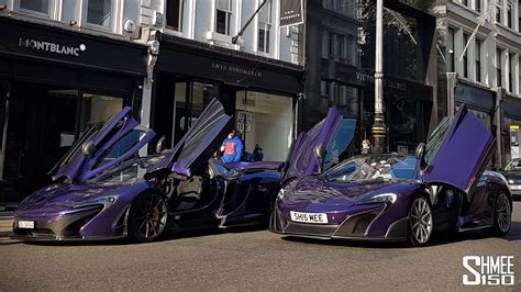 Purple Mclarens P1 Carbon Series And 675lt Spider Youtube