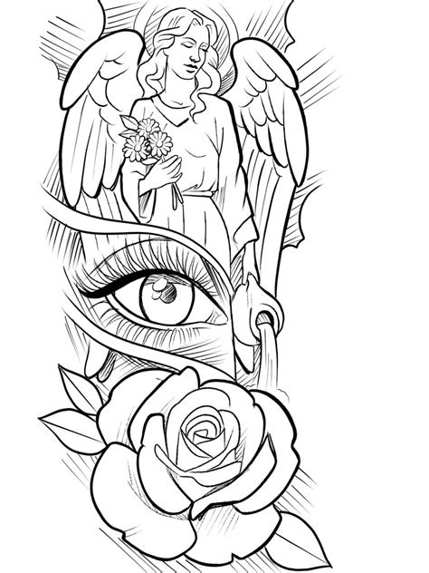 All Angels 50page Download Realtattoos Tattoo Design Drawings