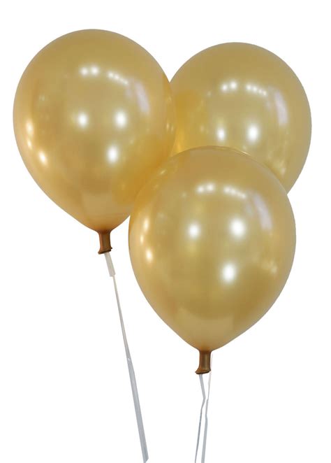 12 Latex Balloons Metallic Gold 100 Pc Bag