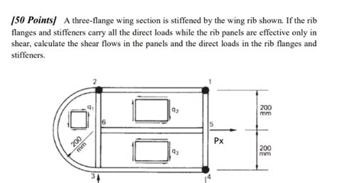 50 Points A Three Flange Wing Section Is StudyX