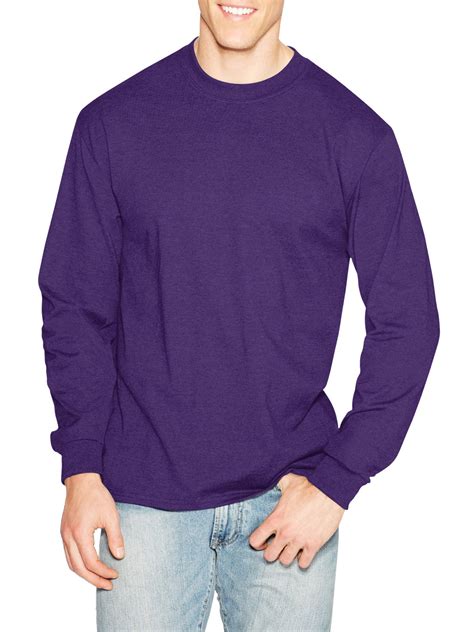 Hanes Mens And Big Mens Premium Beefy T Long Sleeve T Shirt Up To