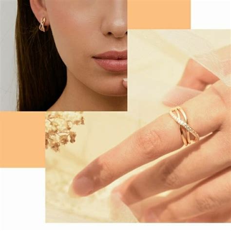 Jual Cincin Emas Sandra Dewi Gold Encounter Series Criss Cross Fated Ring 75 5 Sni Shopee