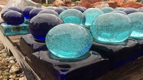 Glass Smooth Rocks With Fiber Optics Landscaping With Boulders Landscape Glass Bouldering