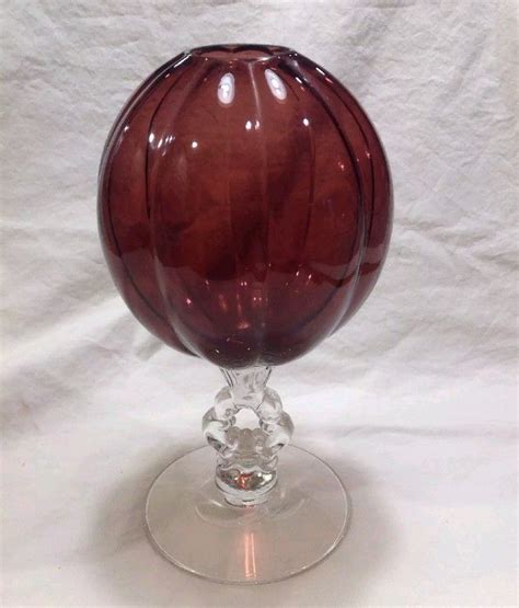 Cambridge Glass Ivy Ball Christmas Bulbs Glass Holiday Decor