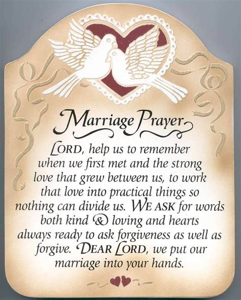 Marriage Prayer Wood Plaque