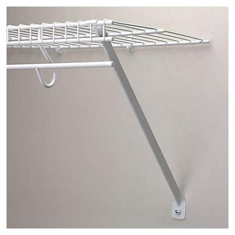 Rubbermaid 12 White Ventilated Shelf Support Bracket At