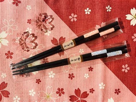 Japanese Chopsticks Pair And Sakura Rest On Mercari Japanese Chopsticks Chopsticks Japanese