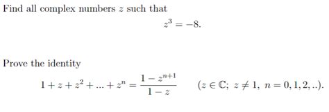solved find all complex numbers z such that prove the
