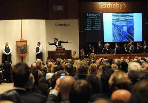 ‘the Scream Sells For Nearly 120 Million At Sothebys Auction The