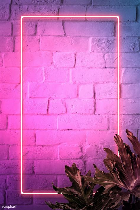 Neon Brick Design On Pink Wallpapers Wallpaper Cave