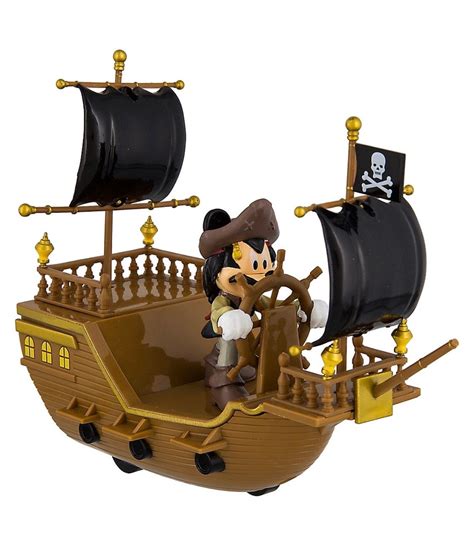 Disney Parks Pirates Of The Caribbean Mickey Pullback Pirate Ship Toy