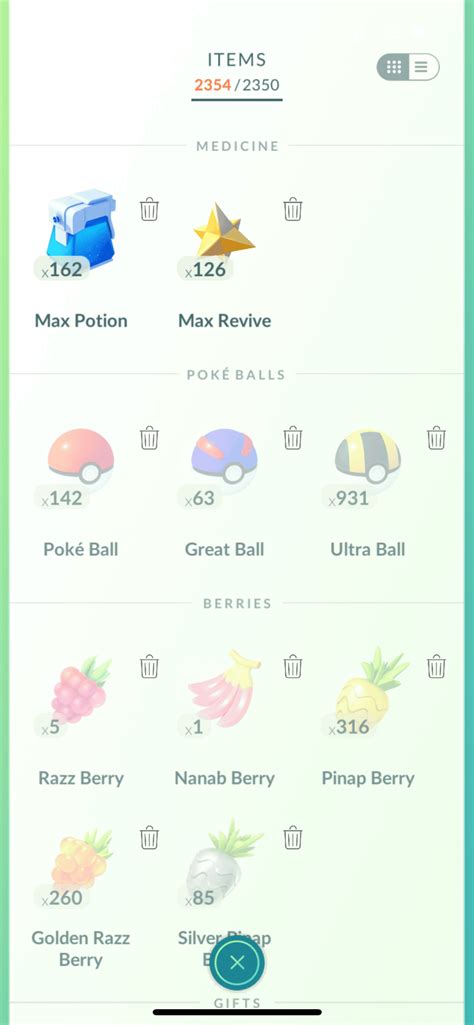 Pokémon Go Updates Item Inventory Ui And Increases Storage Space