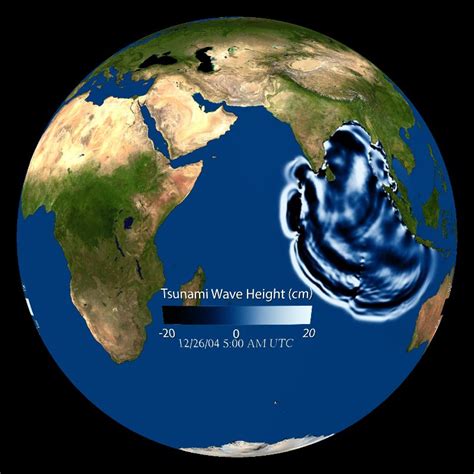 Tsunami Wave Propagation Indian Ocean December Science On