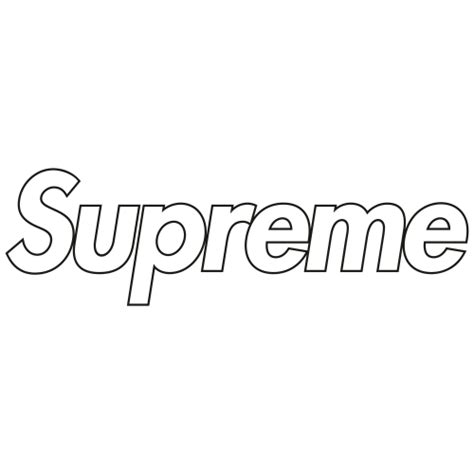 Black Supreme Logo Png Supreme Logo Png White Png Image With