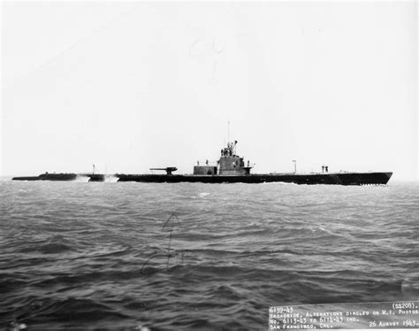 Photo Starboard Side View Of Uss Grayback Off Hunters Point San