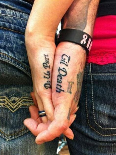 Matching Couples Tattoos Inspo Because Relationshipmatters Marriage