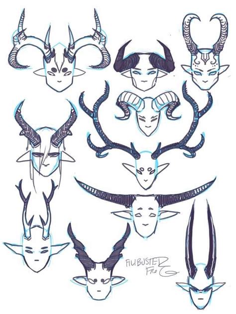 Pointy Teeth And Horns Tips And References Concept Art Drawing