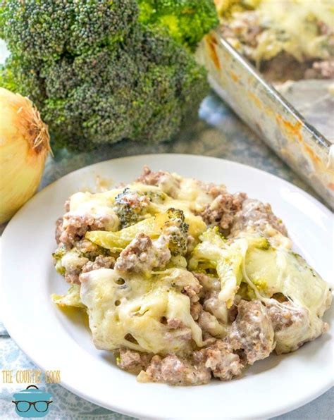 Combine hamburger, broccoli and cream sauce in a large greased casserole dish (2 ½ quart or larger). LOW CARB CHEESEBURGER BROCCOLI CASSEROLE (+Video) | Recipe ...
