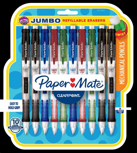Paper Mate® Clearpoint Mechanical Pencil, 0.7 mm, Assorted Barrel