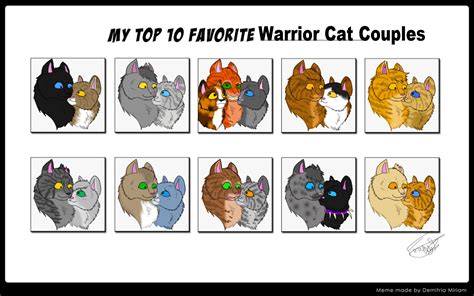 My Top 10 Favorite Warrior Cat Couples By Black Raven19 On Deviantart