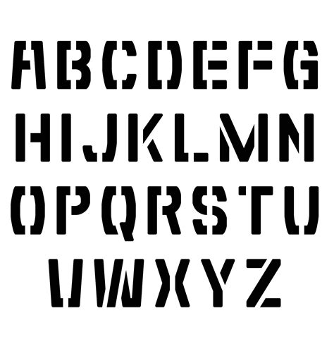 10 Best Medium Alphabet Stencils Printable