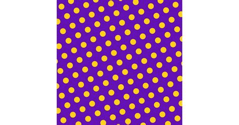 Purple And Yellow Polka Dots Fabric Zazzle