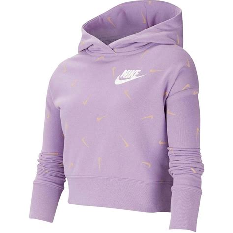 Nike Sportswear Girls Cropped Pullover French Terry Hoodie Juniors