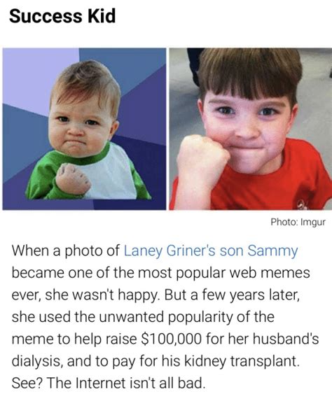 Success Kid Photo Imgur When A Photo Of Laney Griners Son Sammy Became