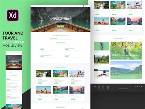 Tour And Travel Website Template Ui Design Uplabs