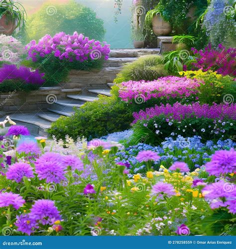 355 Enchanted Garden: a Mystical and Enchanting Background Featuring an