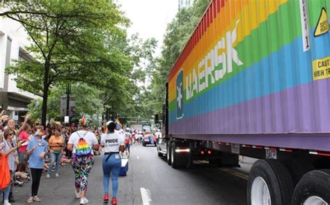 Maersk Keeps Supporting Diversity And Equality Rainbow Container