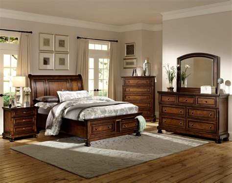 They sent a technician out who said that the furniture met. Homelegance Cumberland Platform Bedroom Set - Brown Cherry ...