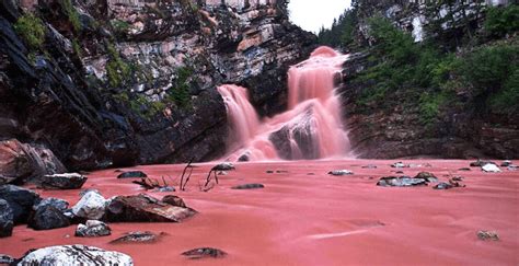 Canada Is Home To A Real Pink Waterfall And Its Incredible Photos