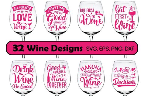 Wine Quotes Svg Bundle Wine Lovers Wine Glass Sayings By Paper Switch Thehungryjpeg