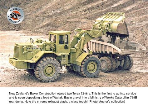 An Image Of A Dump Truck In The Dirt With Text Below It That Reads New
