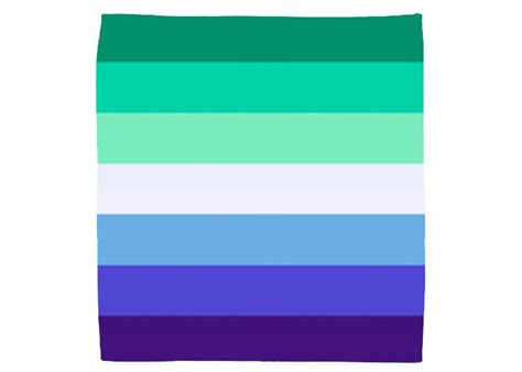 Gay Male Mlm Men Loving Men Flag Bandana With Sewn Hems Etsy