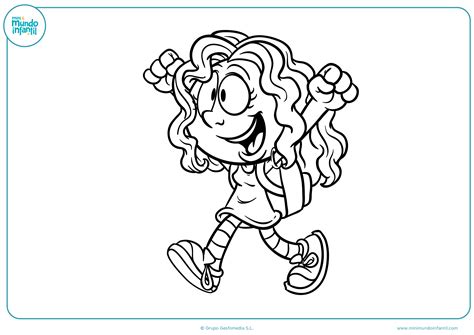 Dibujos de Niños y Niñas para Colorear (Jugando, Estudiando...)