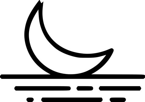Moon Moonset Sea Svg Png Icon Free Download 542340 Onlinewebfontscom