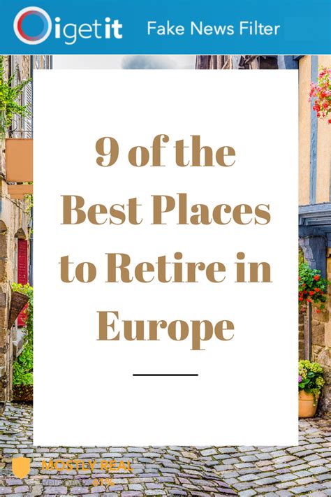 9 Of The Best Places To Retire In Europe Best Places To Retire The