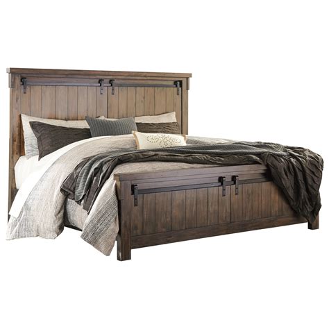 The last mattress you'll ever need to buy! Lakeleigh Queen Panel Bed with Barn Door Style Hardware ...