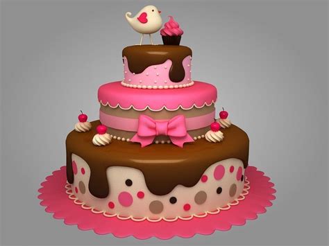 3d Cartoon Cake Cgtrader