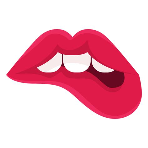 Female Lips Biting Icon Transparent Png And Svg Vector File