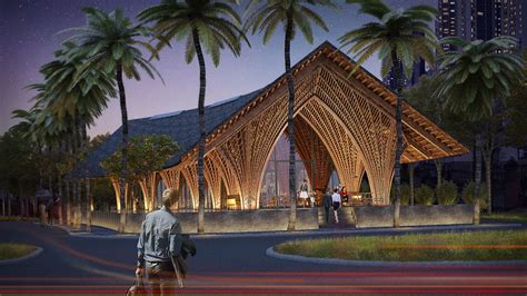 Gallery Of Vtn Architects Creates Airtight Bamboo Pavilion In Xiamen