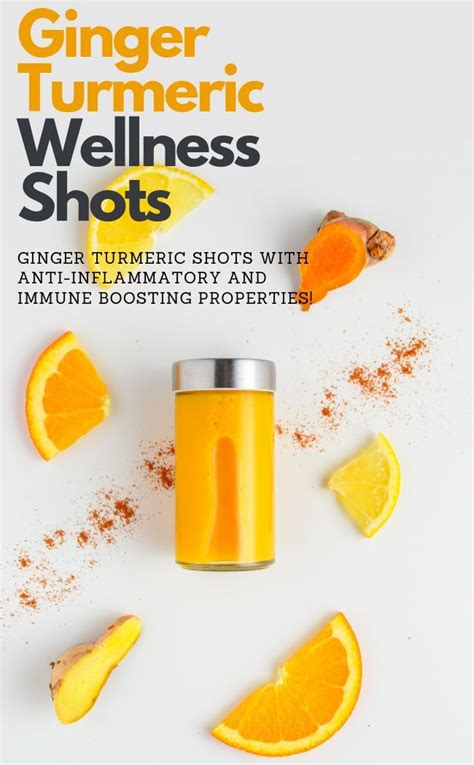 Ginger Turmeric Wellness Shot Recipe With Lemon Cayenne And Orange A