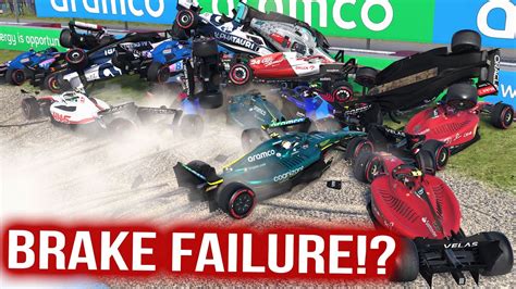 What If Every Car Had Brake Failure In F1 Youtube