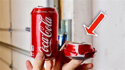 Crushing Soda Cans Satisfying Video Youtube