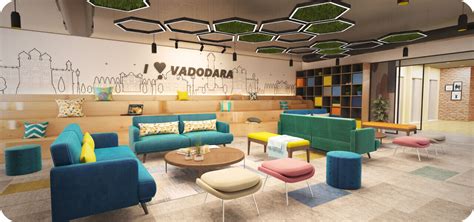 Startup Office Coworking Space Interior Designing In Ahmedabad Phi