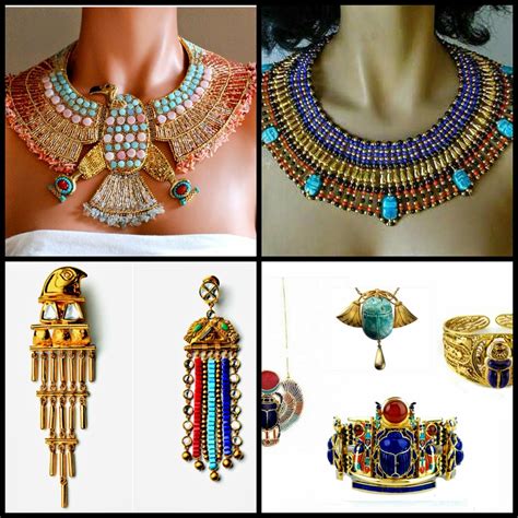 Yer Lee Ancient Egyptian Wide Collar Necklace Egyptian Jewelry