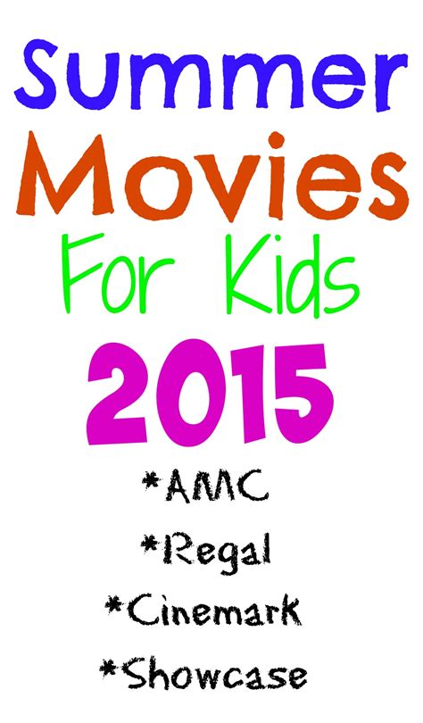 Summer Movies For Kids Showcase Amc Regal And More